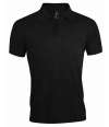 10571 Sol's Prime Poly/Cotton Piqué Polo Shirt Black colour image